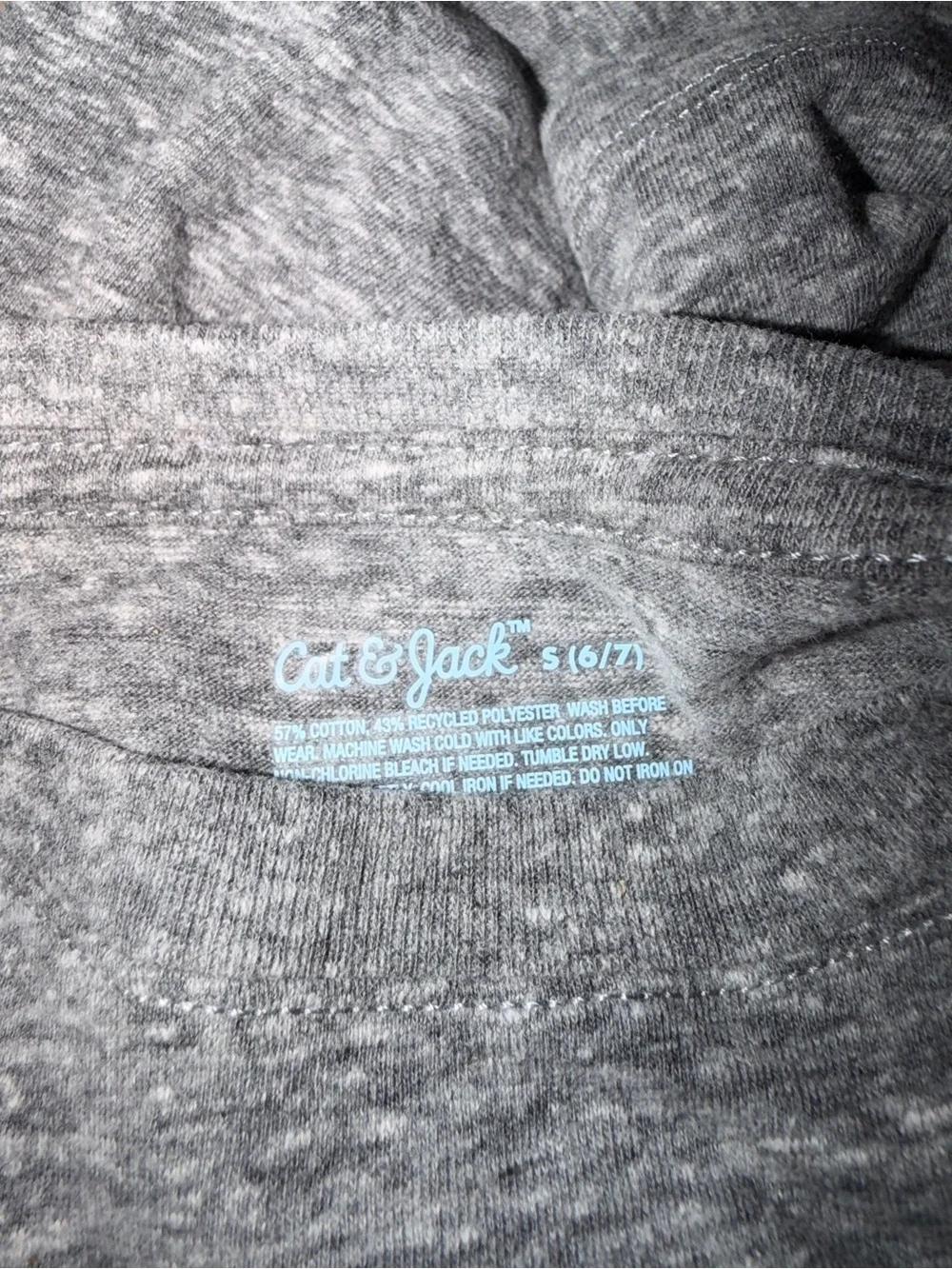 Cat & Jack Short Sleeve Crewneck Tee - Heather Gray